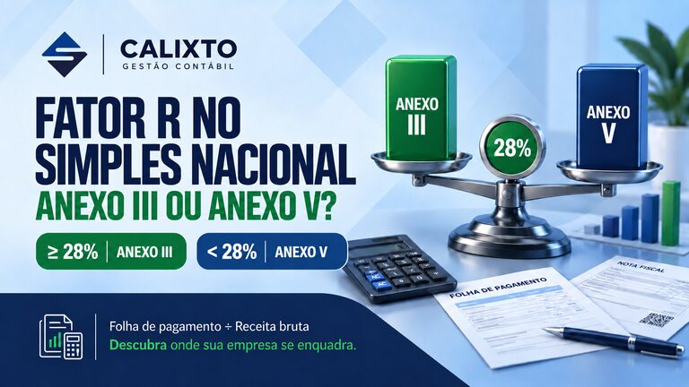 Fator R no Simples Nacional e comparação entre os Anexos III e V