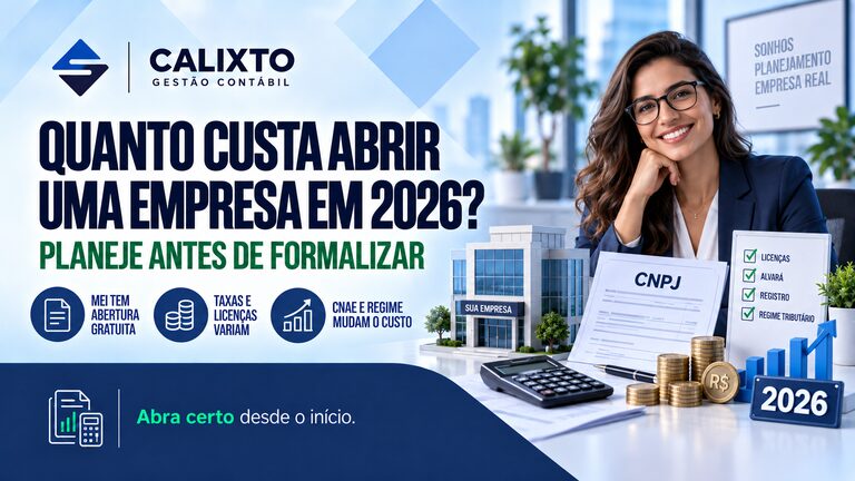 Custos para abrir uma empresa em 2026 com taxas, documentos, licenças e planejamento
